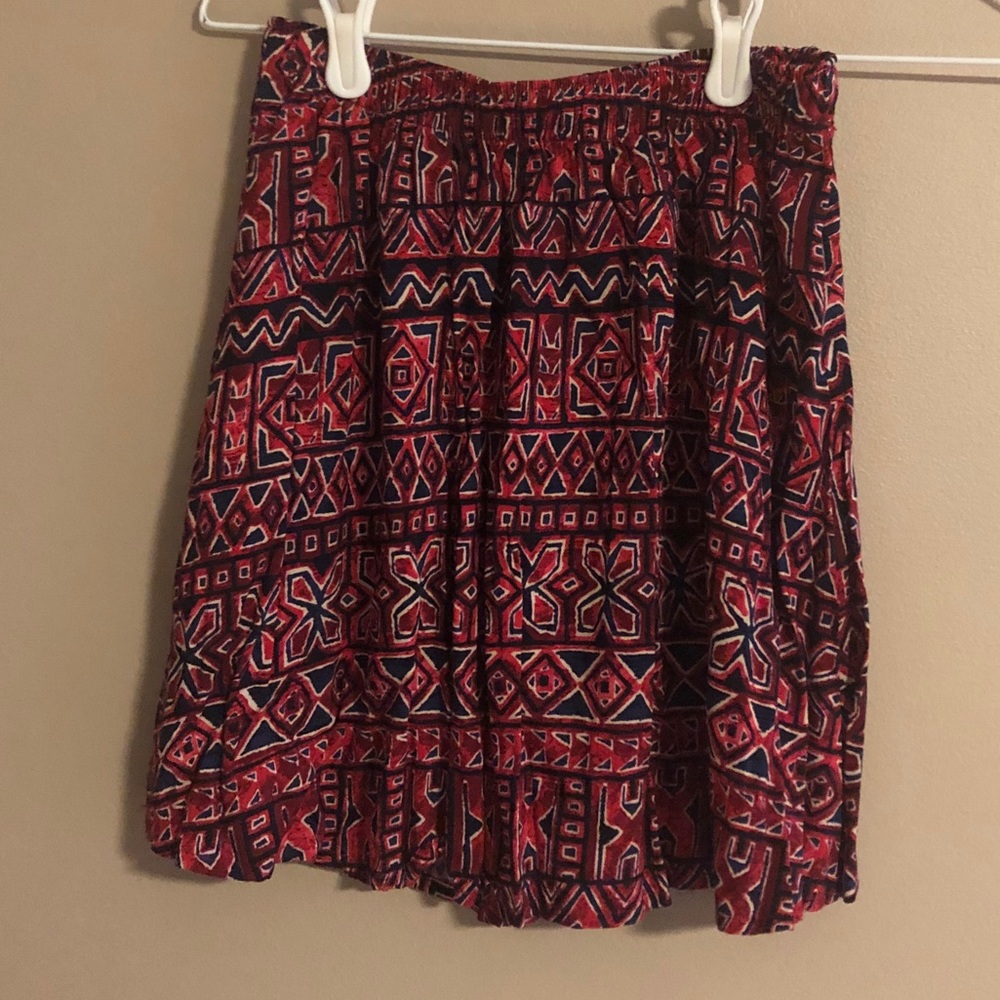 Red Aztec Skirt